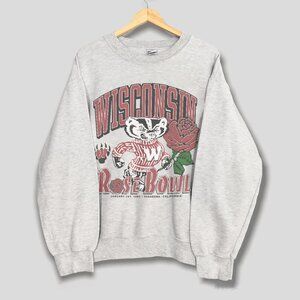 Vintage 1990s Wisconsin Badgers Rose Bowl Sweatshirt, University of Wisconsin